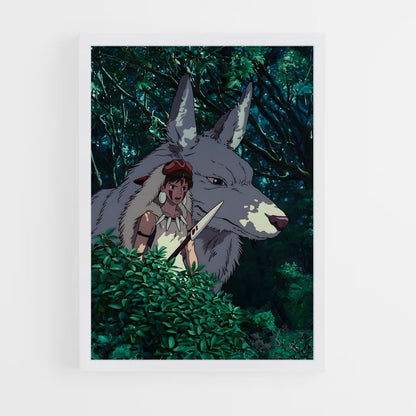 ap-princess mononoke-9 cadre Blanc