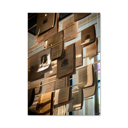 Poster Papeterie Suspendue