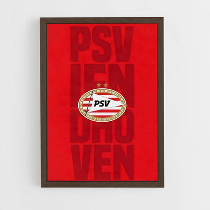 ap-psv eindhoven-7 cadre Bois foncé