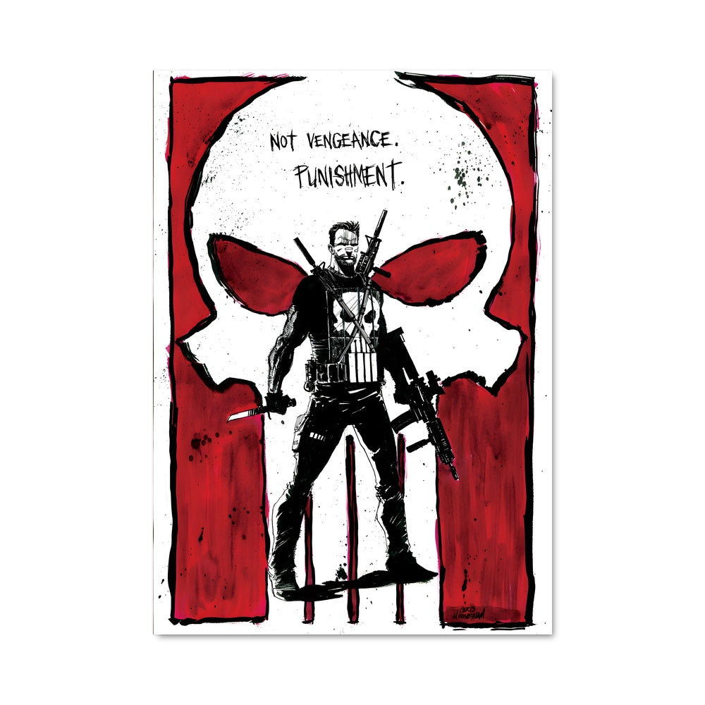 Poster Punisher Noir et Rouge