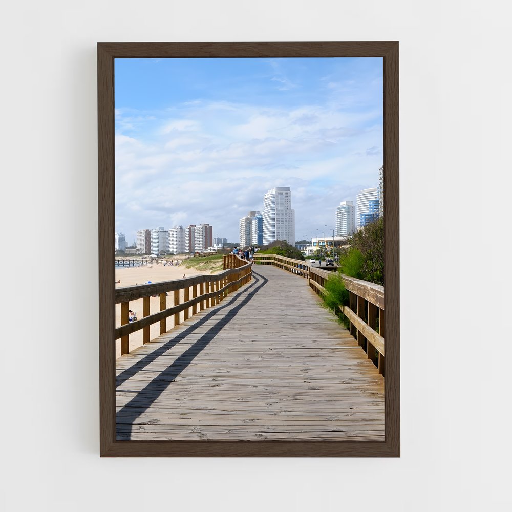 ap-punta del este-5 cadre Bois foncé