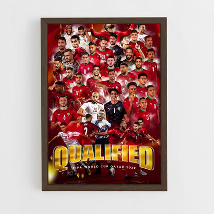 ap-qatar national football team-1 cadre Bois foncé