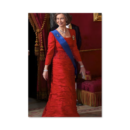 Poster Reine en Rouge