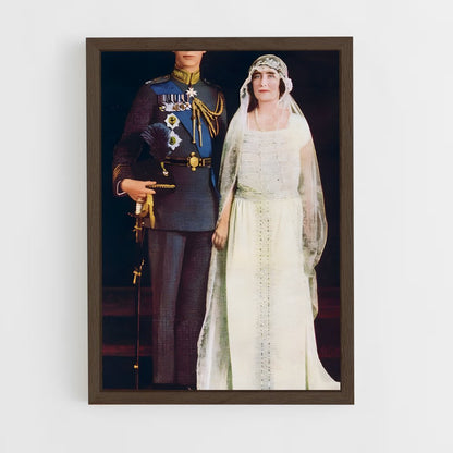 ap-queen elizabeth the queen mother-3 cadre Bois foncé