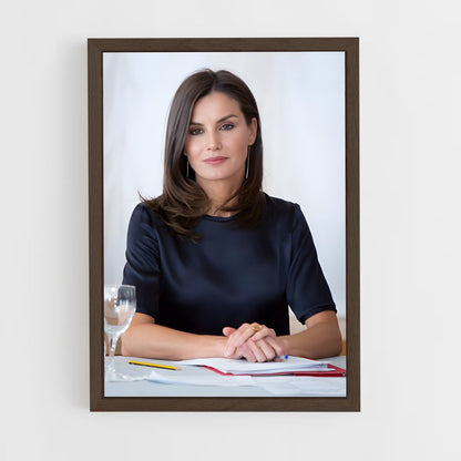 ap-queen letizia-2 cadre Bois foncé