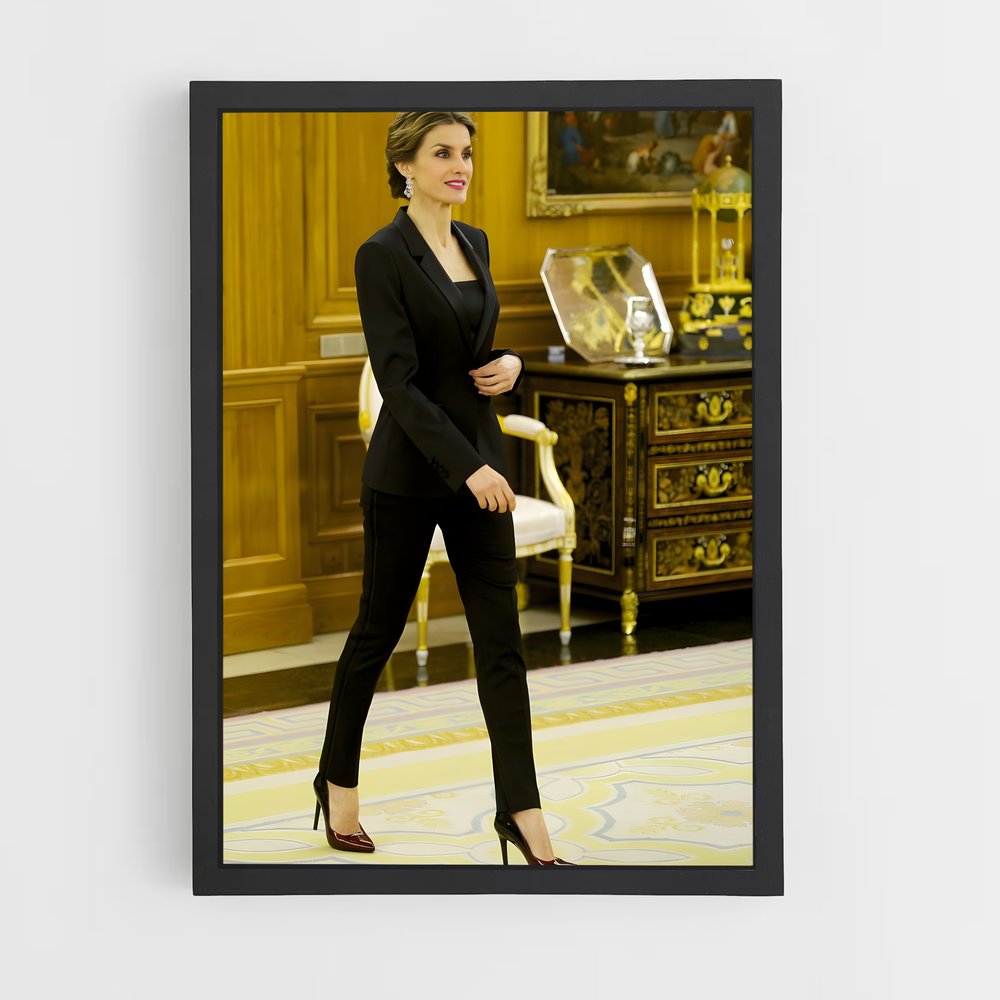 ap-queen letizia-8 cadre Noir