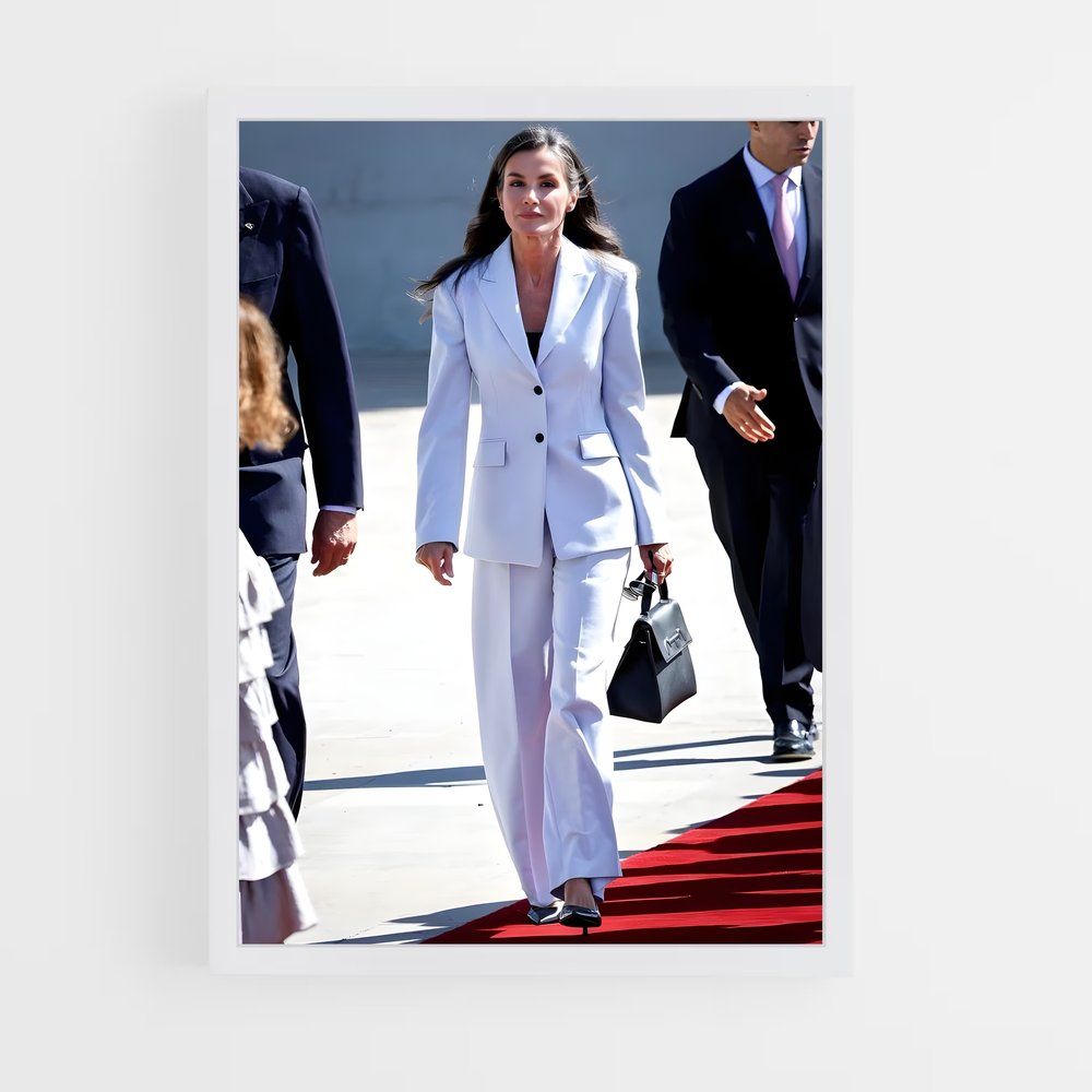 ap-queen letizia-9 cadre Blanc
