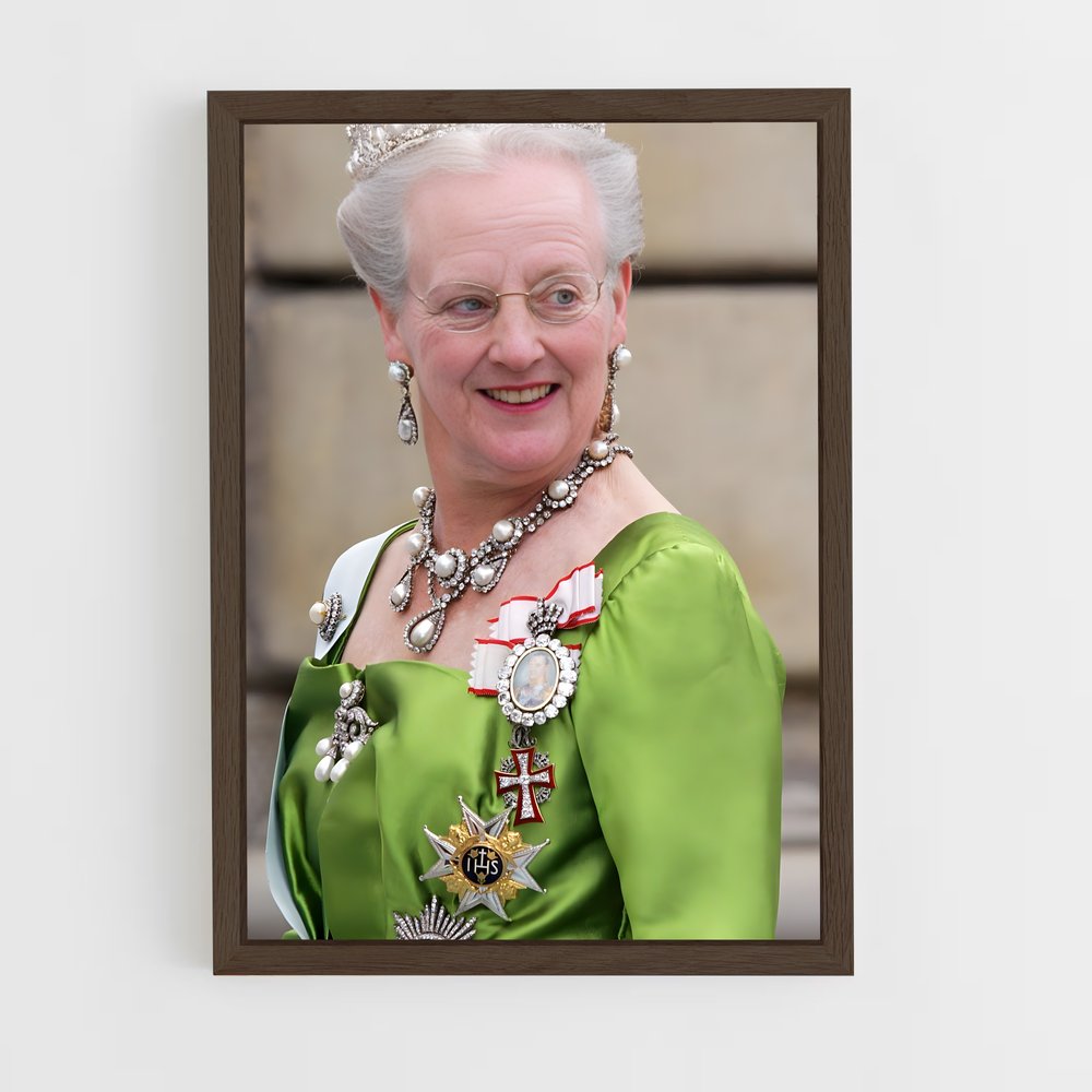 ap-queen margrethe ii-3 cadre Bois foncé