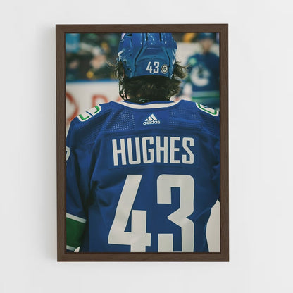 ap-quinn hughes-1 cadre Bois foncé