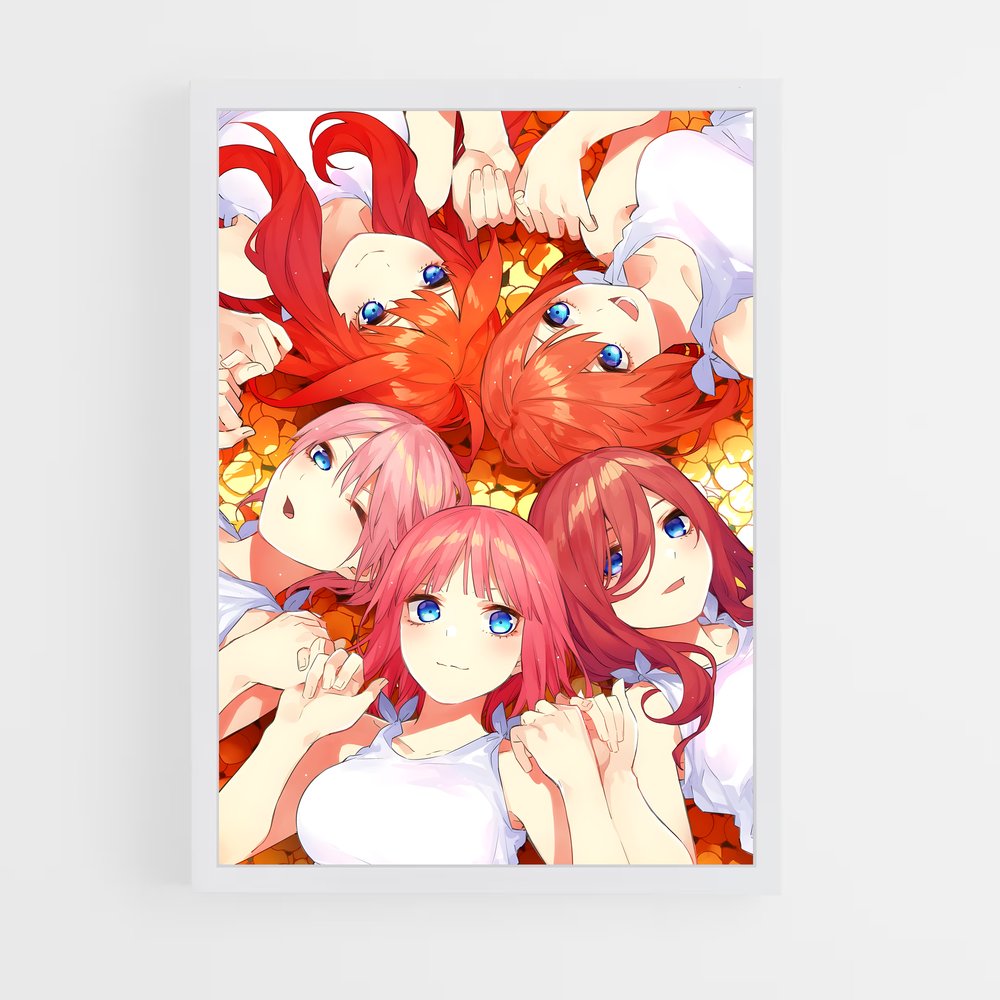 ap-quintessential quintuplets-10 cadre Blanc