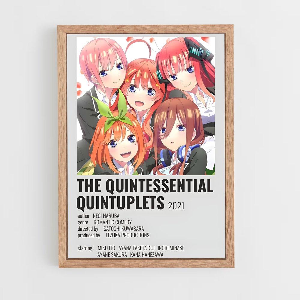 ap-quintessential quintuplets-8 cadre Bois clair