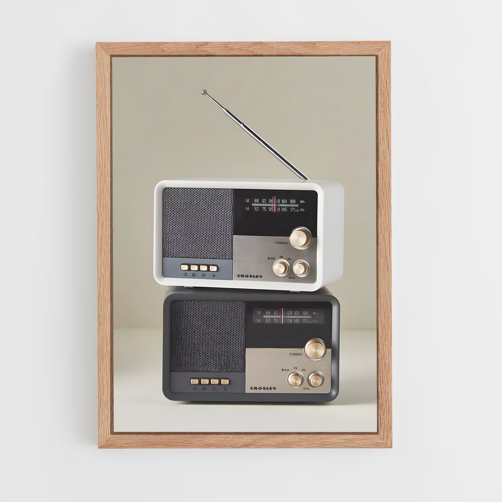 ap-radio-1 cadre Bois clair