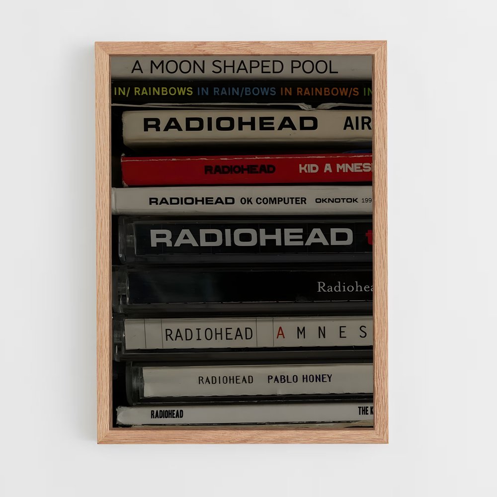 ap-radiohead-1 cadre Bois clair
