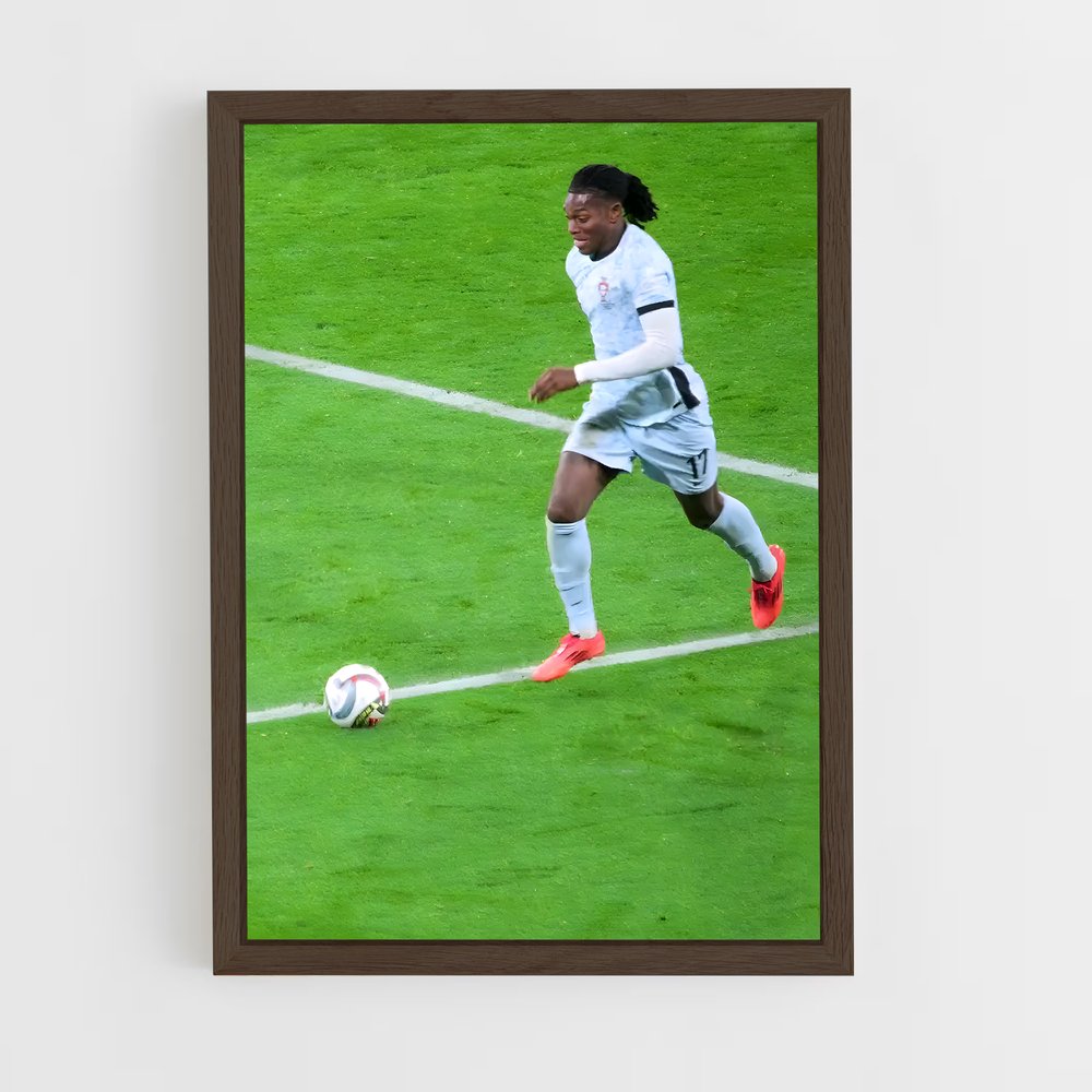 ap-rafael leao-10 cadre Bois foncé