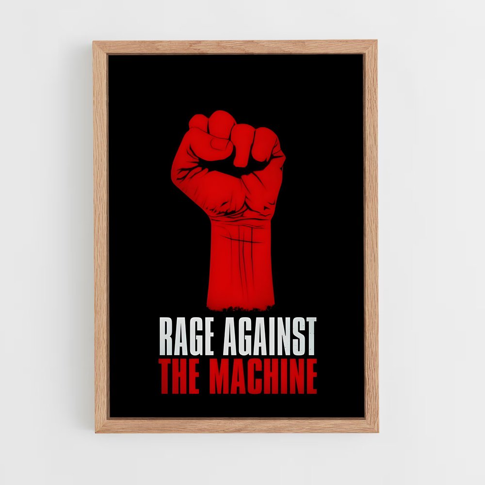 ap-rage against the machine-3 cadre Bois clair