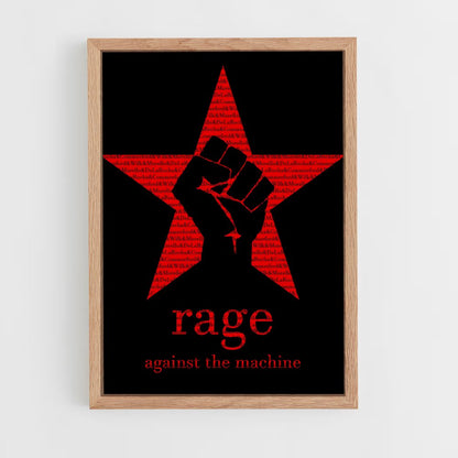 ap-rage against the machine-4 cadre Bois clair