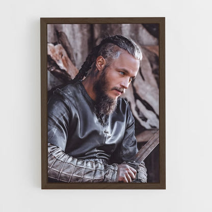 ap-ragnar lothbrok-6 cadre Bois foncé