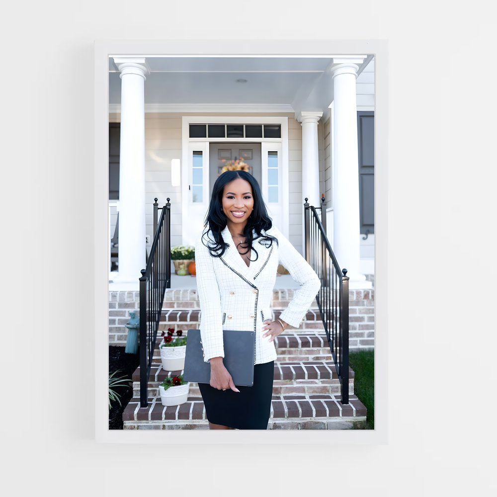 ap-real estate agent-1 cadre Blanc