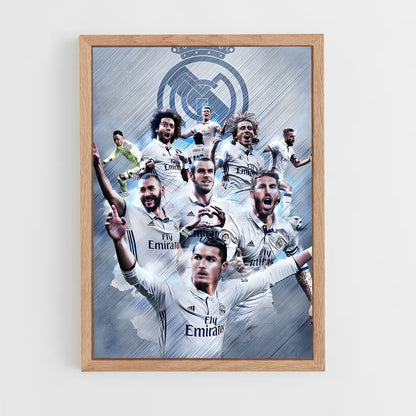 ap-real madrid cf-14 cadre Bois clair