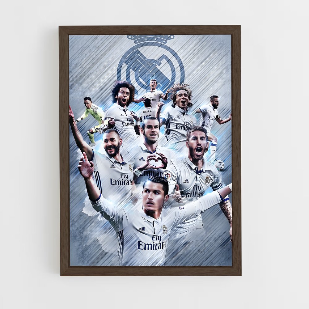 ap-real madrid cf-14 cadre Bois foncé