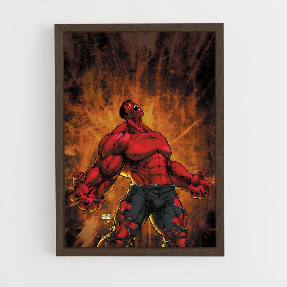 ap-red hulk-5 cadre Bois foncé