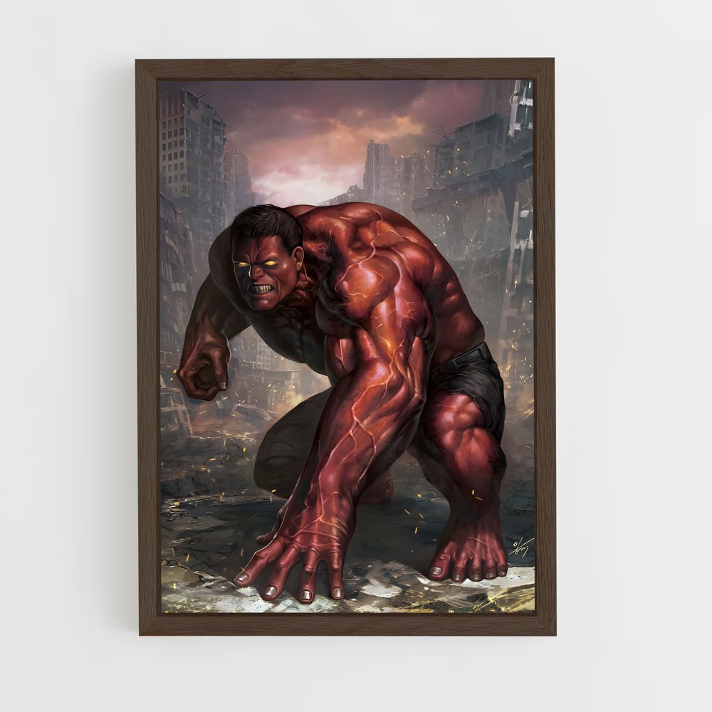 ap-red hulk-9 cadre Bois foncé