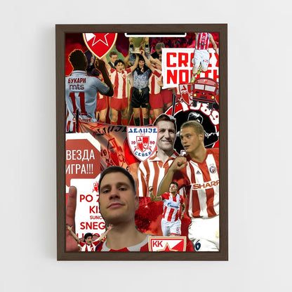 ap-red star belgrade-5 cadre Bois foncé