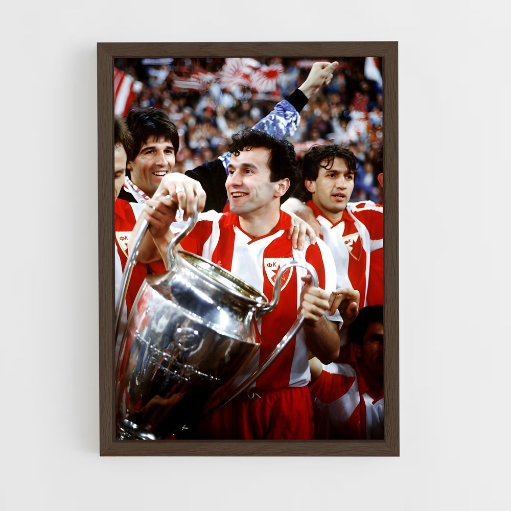 ap-red star belgrade-7 cadre Bois foncé