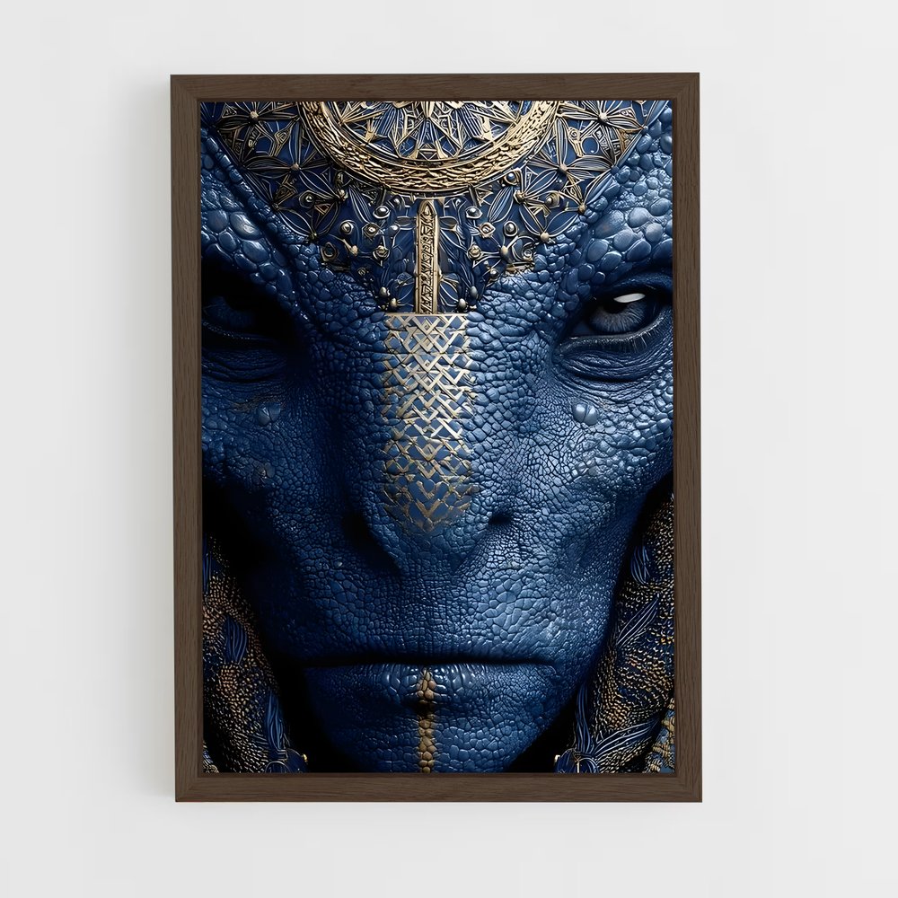 ap-reptilian alien-7 cadre Bois foncé