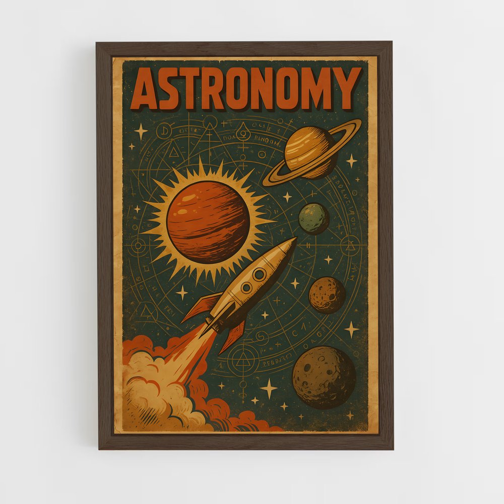 ap-retro space-8 cadre Bois foncé