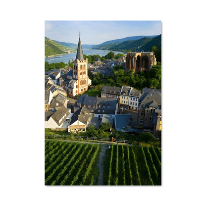 Poster Vignes et Clocher