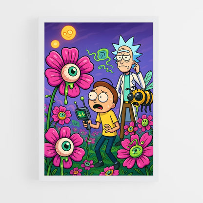 ap-rick and morty-9 cadre Blanc