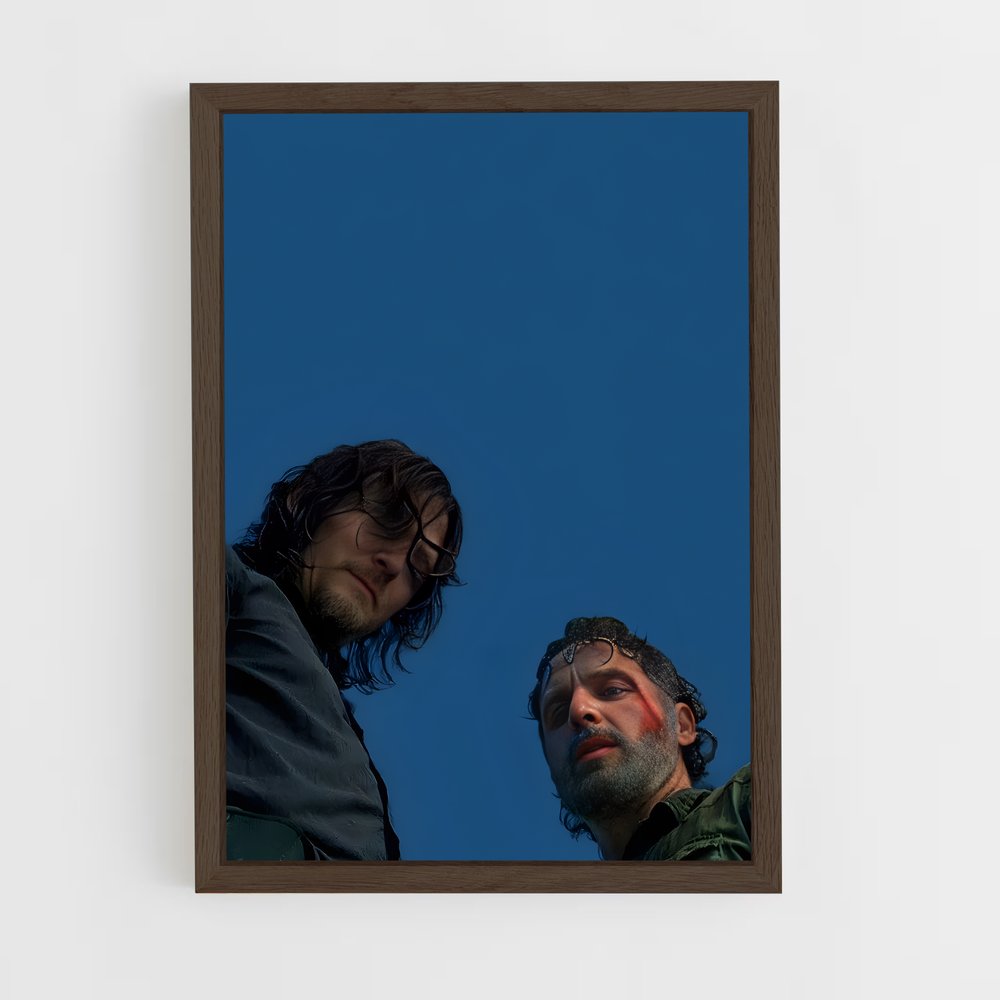 ap-rick grimes-3 cadre Bois foncé