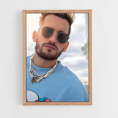 ap-ricky montaner-1 cadre Bois clair
