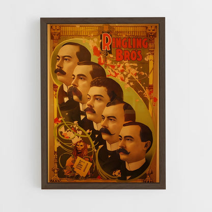 ap-ringling brothers-1 cadre Bois foncé