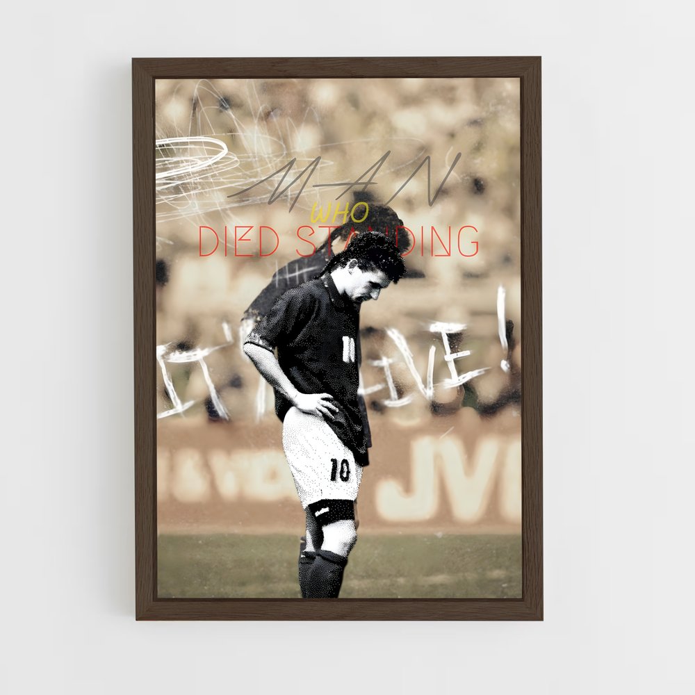 ap-roberto baggio-2 cadre Bois foncé