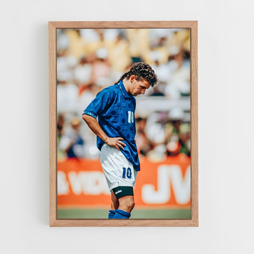 ap-roberto baggio-5 cadre Bois clair