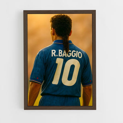 ap-roberto baggio-6 cadre Bois foncé