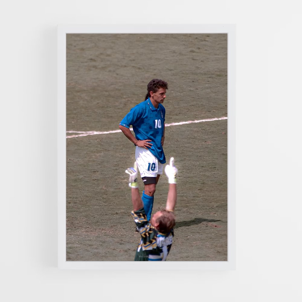 ap-roberto baggio-7 cadre Blanc