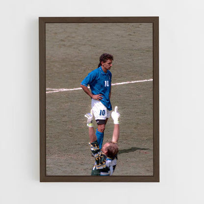 ap-roberto baggio-7 cadre Bois foncé