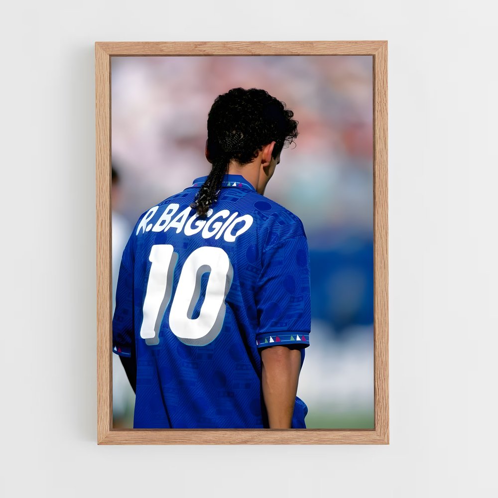 ap-roberto baggio-9 cadre Bois clair