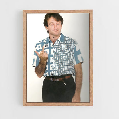 ap-robin williams-1 cadre Bois clair