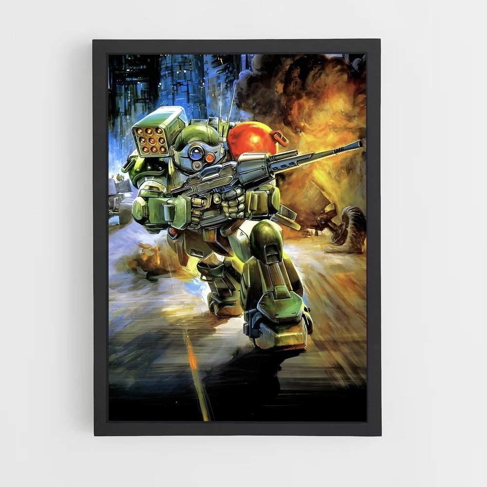 ap-robot soldier-2 cadre Noir