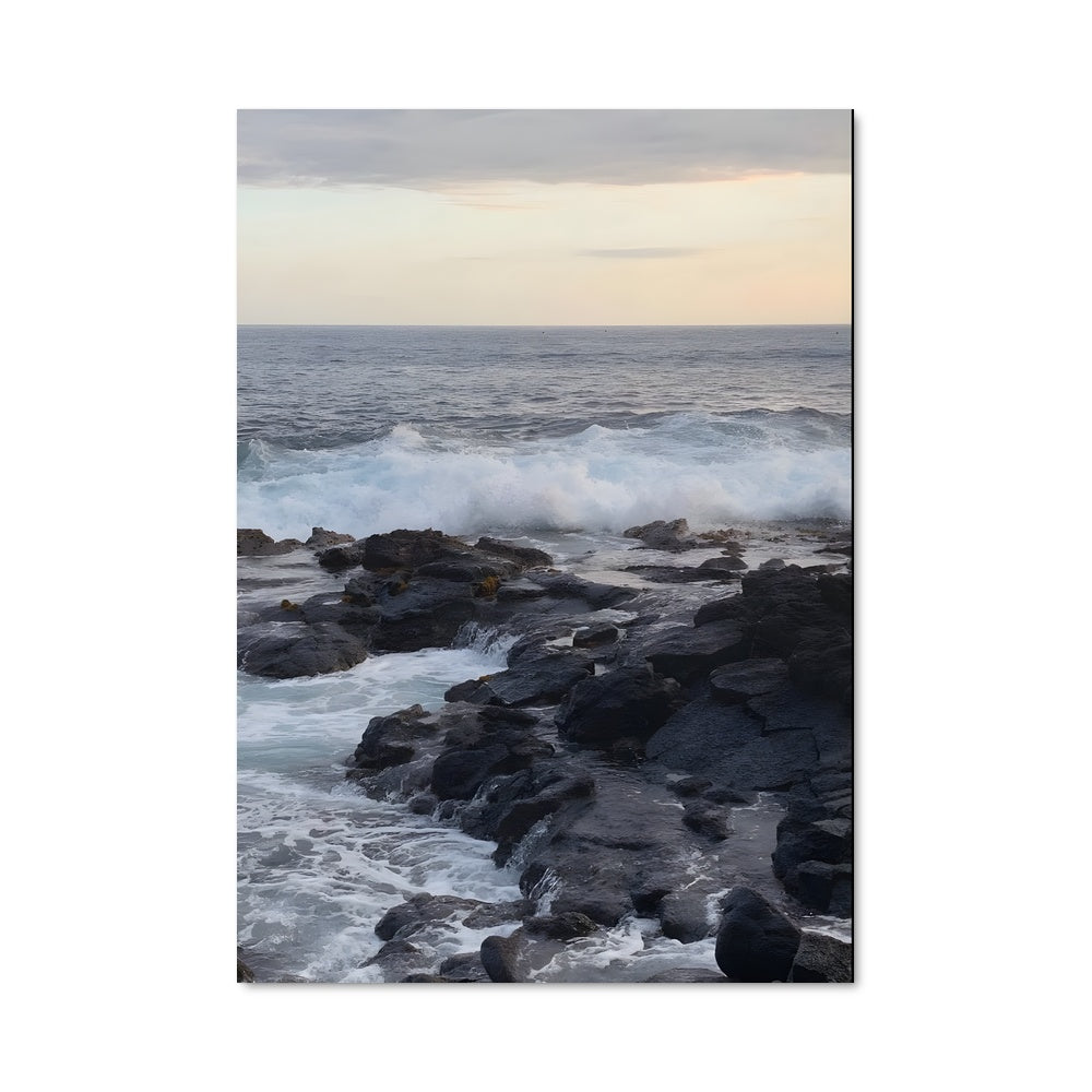 Poster Vagues et Rochers