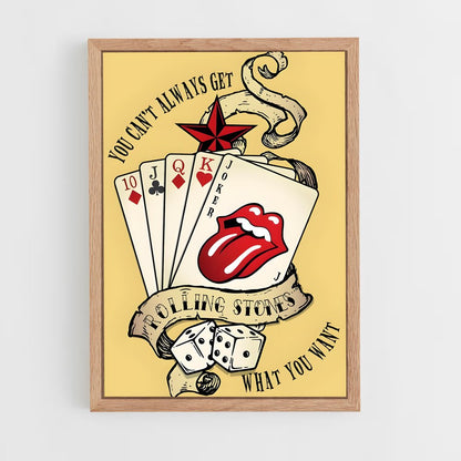 ap-rolling stones-1 cadre Bois clair