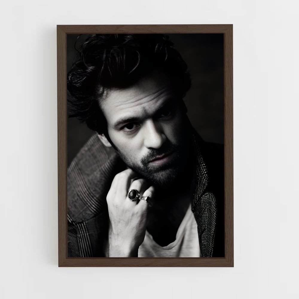 ap-romain duris-6 cadre Bois foncé