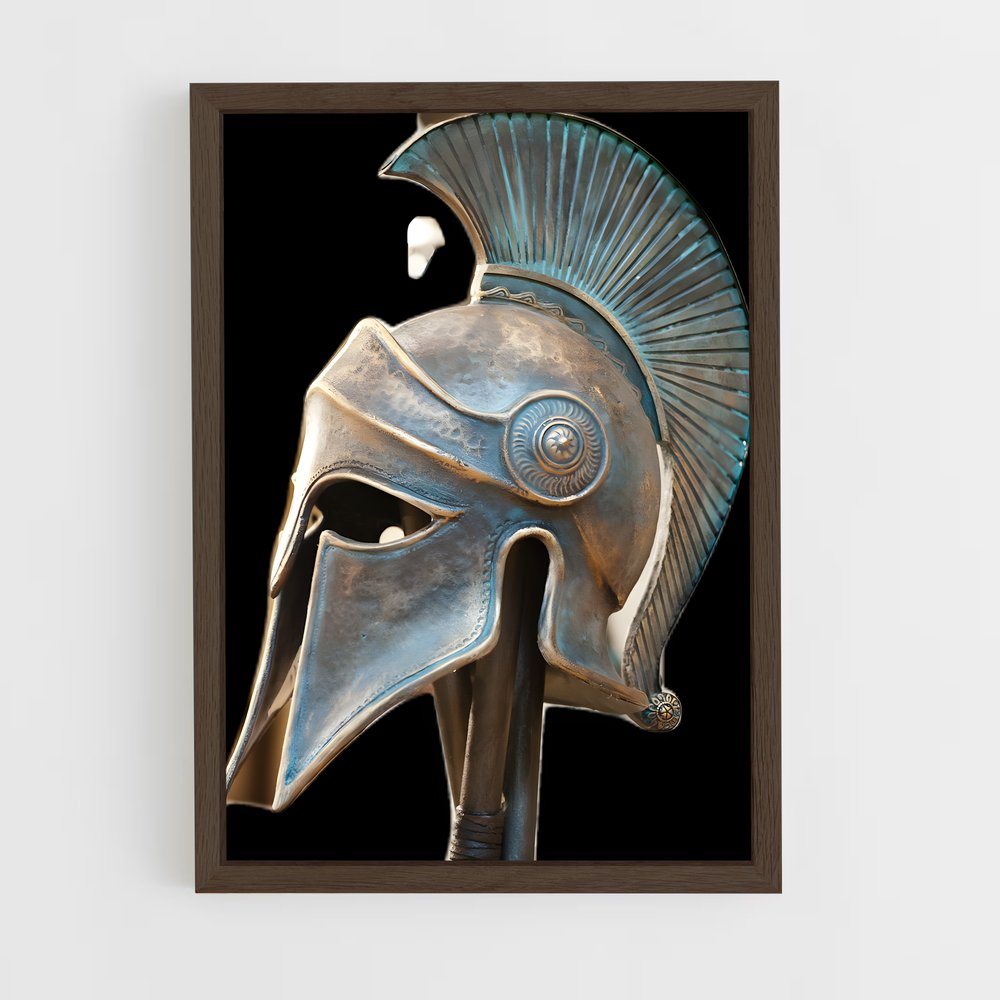 ap-roman helmet-2 cadre Bois foncé