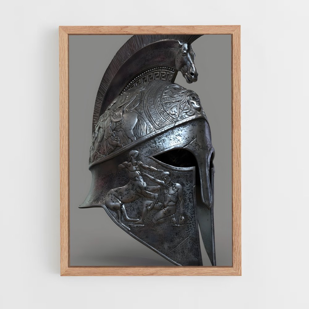 ap-roman helmet-6 cadre Bois clair