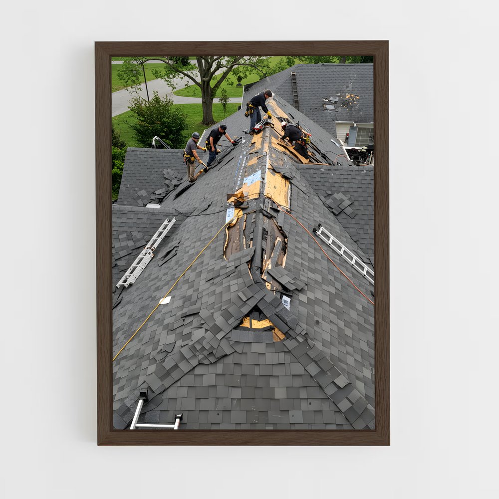 ap-roofer-1 cadre Bois foncé