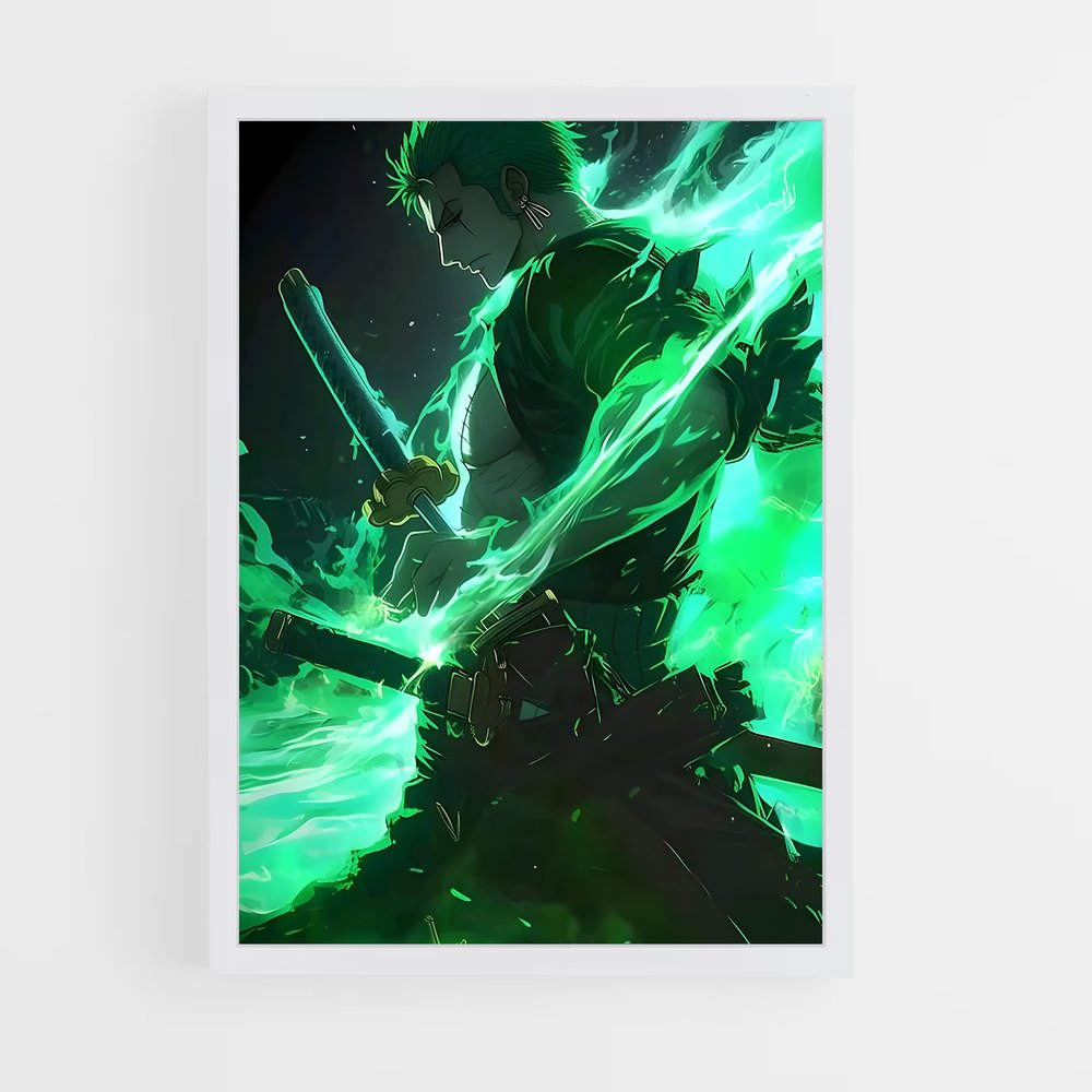 ap-roronoa zoro-1 cadre Blanc